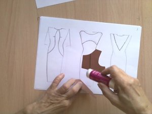 Нагрудная вытачка в неотрезных по талии изделиях 3. #shorts