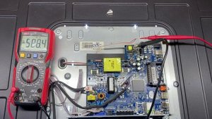 Dexp F42C7000E доработка БП CV512H-Q42 после замены подсветки