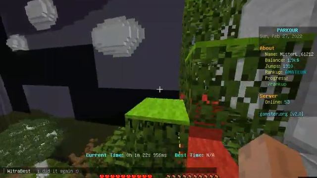? Как играть Паркур рекорды I Gamster I Майнкрафт I ЧАСТЬ 3/4 ? смотреть онлайн