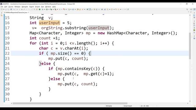 find the Nth position non repeated character in it using Stream functions? Interview Question смотреть онлайн