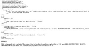 Error 101 (net::ERR_CONNECTION_RESET): The connection was reset.(while selecting multiple columns)