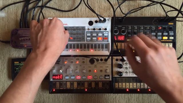 KORG Volca Bass, Beats, Keys, Sample & Monotron | TECHNO Jam #02 смотреть онлайн