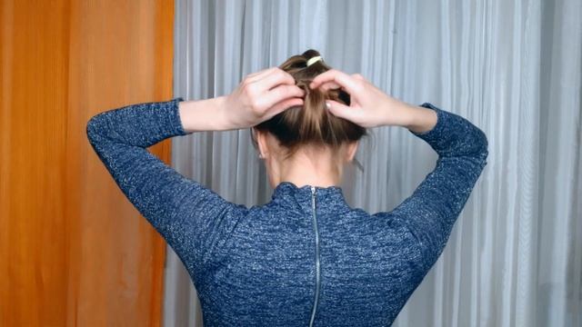 ?ОБЪЁМНАЯ ПРИЧЁСКА ИЗ 2-Х РЕЗИНОК. ПРОСТОЙ СПОСОБ.?