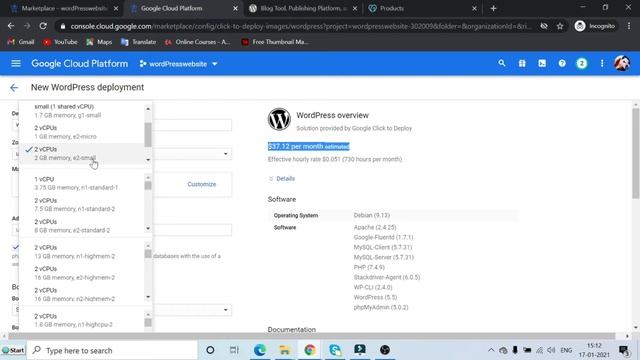 Free Google WordPress Hosting 2020 I How to setup Google Cloud Hosting Step by Step (Hindi) 2020