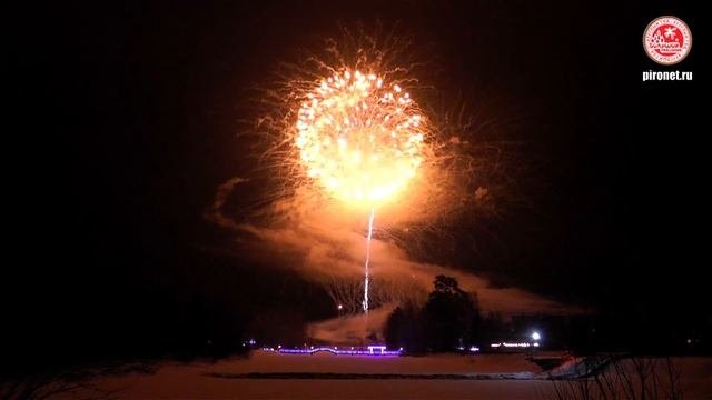 Фейерверк 1 января 2019 г., Калтан
