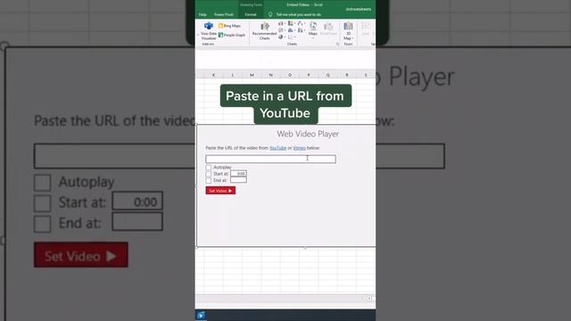Did you know that you could embed videos into Excel?