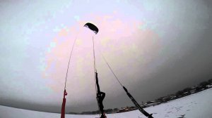 Первый запуск кайта на пироговском вдхр