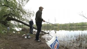 Ловля маховой удочкой Globe new hunter 500.  Рыбалка на 6 сотне! Первый карась!