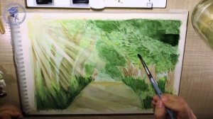 Рисую Лес Акварелью Поэтапно | Рисунки Акварелью