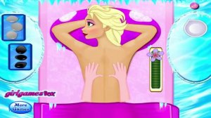 Мульт игра Ледяное сердце, делаем массаж Эльзе
