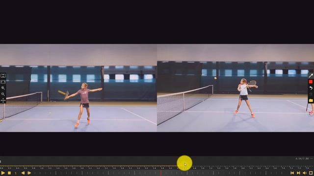 Удары с лета в большом теннисе. Как научиться за 1 месяц. Милана, volley backhand смотреть онлайн