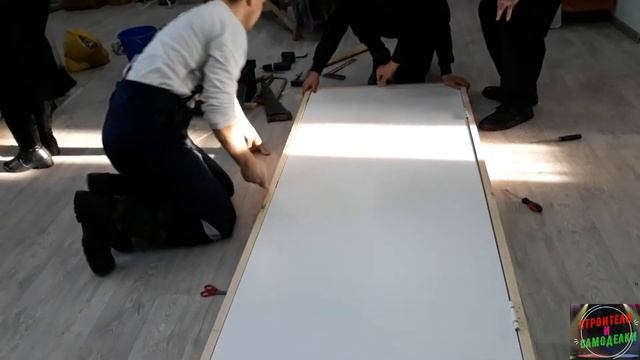 Установка дверного полотна в коробку по размеру смотреть онлайн