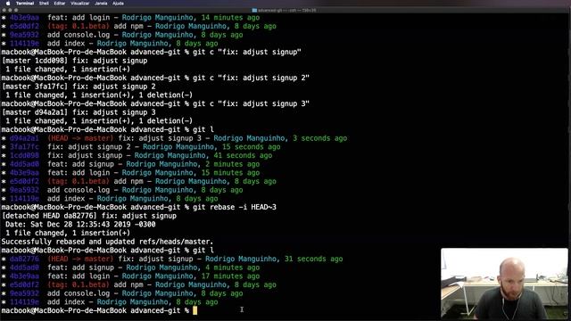#6 Git - Rebase Interativo смотреть онлайн