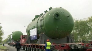 На заводе "Атоммаш" состоялась церемония отгрузки оборудования для АЭС в Индии и Китае.