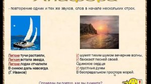 Выразительные средства языка ,  тропы . часть 2 (5-9 классы)