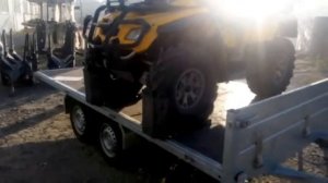 Крепление квадроцикла на прицепе