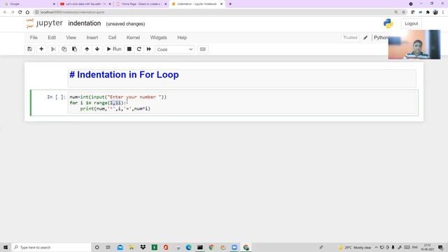 Python - Indentation in FOR LOOP