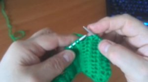 Двусторонний узор спицами