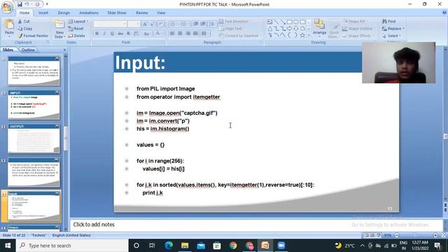 presentation on DECODING CAPTCHA USING PYTHON смотреть онлайн
