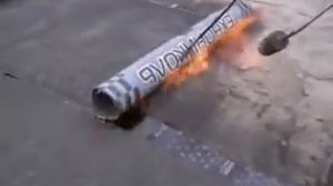 Правильное наплавление кровельного материала