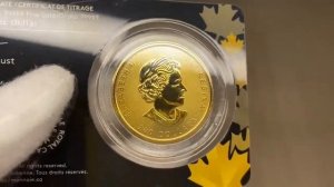 Золотая памятная монета Канады серии «Золотая лихорадка Клондайка».