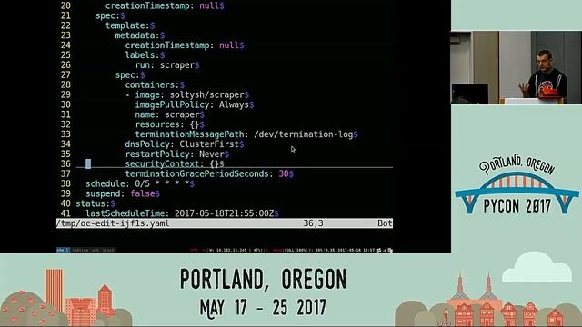 Maciej Szulik Effectively running python applications in KubernetesOpenShift PyCon 2017 смотреть онлайн