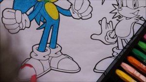 Coloring Sonic and Tails in Sonic the Hedgehog | Раскраски Соник и Тейлз персонаж Sonic the Hedgeho