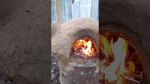 Муфельная печь из глины , для обжига мелкой керамики, часть 9