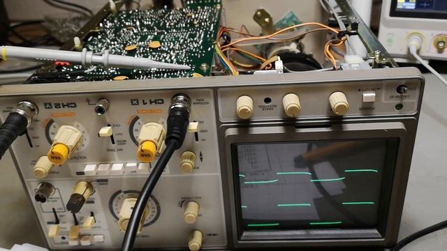 Kikusui oscilloscope 2ch cos 5020 1993 test repair teardown смотреть онлайн