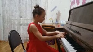 Елизавета  Курова 10 лет К.Гурлитт "Ночной шторм", В.Косенко Вальс