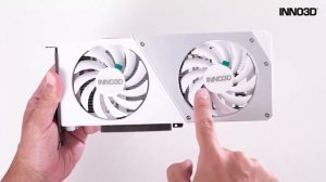 INNO3D GEFORCE RTX 4060 TWIN X2 OC WHITE グラフィックボード 白グラボ