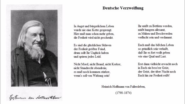Deutsche Verzweiflung (Worte: Heinrich Hoffmann Von Fallersleben) - Christoph Holzhöfer