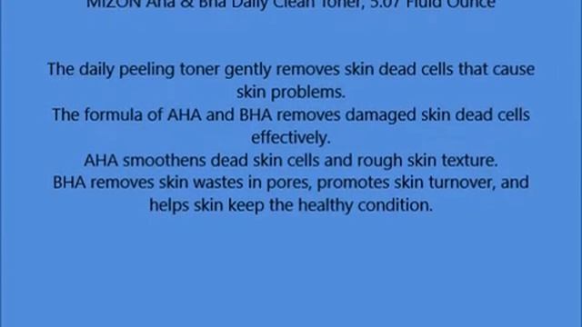 MIZON Aha & Bha Daily Clean Toner, 5 07 Fluid Ounce смотреть онлайн