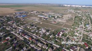 Село Уютное Крым 3 км от Евпатории 2015 с высоты птичьего полета