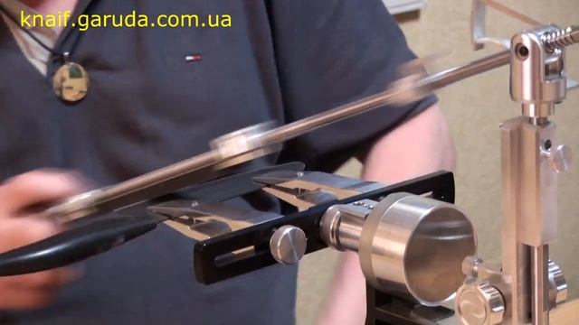 Заточка керамического ножа на точилке ПРОФИЛЬ К 03. Алмазами. смотреть онлайн