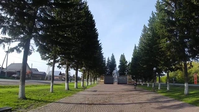 Мемориал участникам ВОВ в поселке Муромцево Омской области_Memorial in the Omsk region