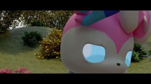 Sylveon vs spore FIGHT\ eeveelutions pokemon blender 3D animation