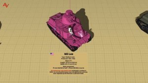 Cute Looking Tanks Type and Size Comparison 3D