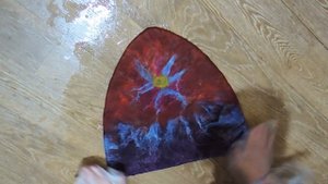 Шапка для бани за час своими руками. Ускоренный процесс. Валяние из шерсти.