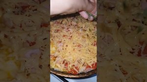 Пицца на сковороде из лаваша. Быстро, просто и вкусно. ???