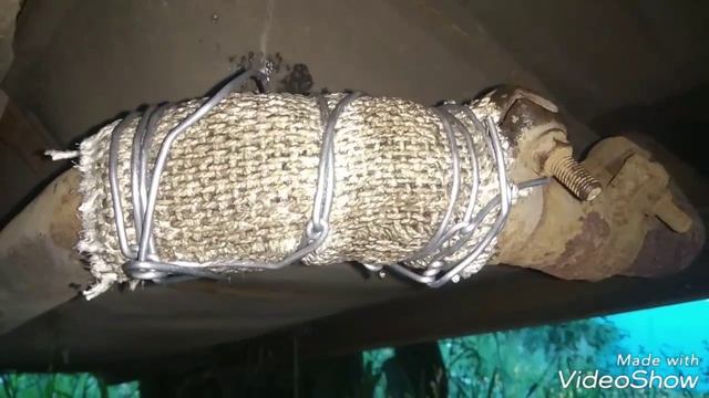 Ремонт глушителя Ваз подручными материалами,не повторять !!!Асбестовая ткань+Силикон!!!