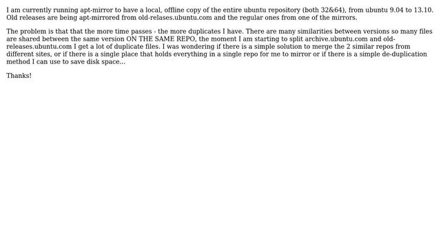 DevOps & SysAdmins: Merging 2 ubuntu repositories into a single offline repository смотреть онлайн