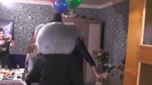 СЮРПРИЗ -ПОЗДРАВЛЕНИЕ ОТ ДРУЗЕЙ.   Мишка Тедди ростовая кукла. Миллерово