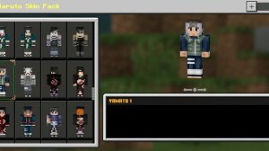 Naruto skin pack mais de 127 skins minecraft PE