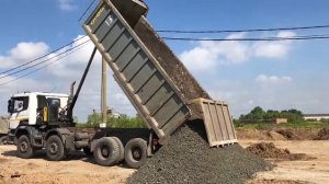 Скания 8x4 самосвал разгрузка ЩПС 0-40