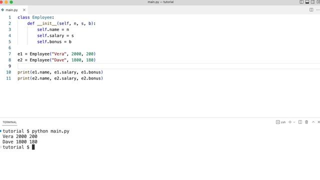 How does the CLASS INITIALIZER work in Python classes?
