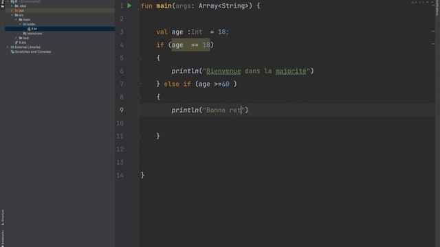 Kotlin - IF/ELSE - WHEN - En français смотреть онлайн