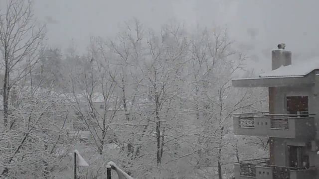 Снегопад в Греции. Вид из окна.#(2021) смотреть онлайн