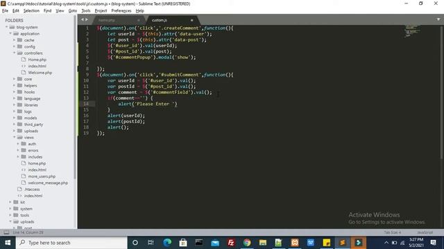 blog management system project in php | blogging system in php | Part  20 (5 of 3) Hindi