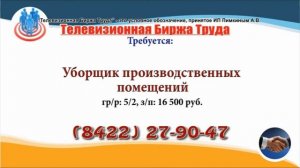 02 10 19 РАБОТА В УЛЬЯНОВСКЕ Телевизионная Биржа Труда 1